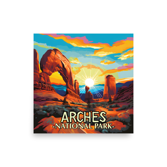 Arches National Park Graphic Poster